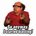 so anyway, i started blasting! sticker