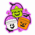Vintage Halloween Buckets Sticker