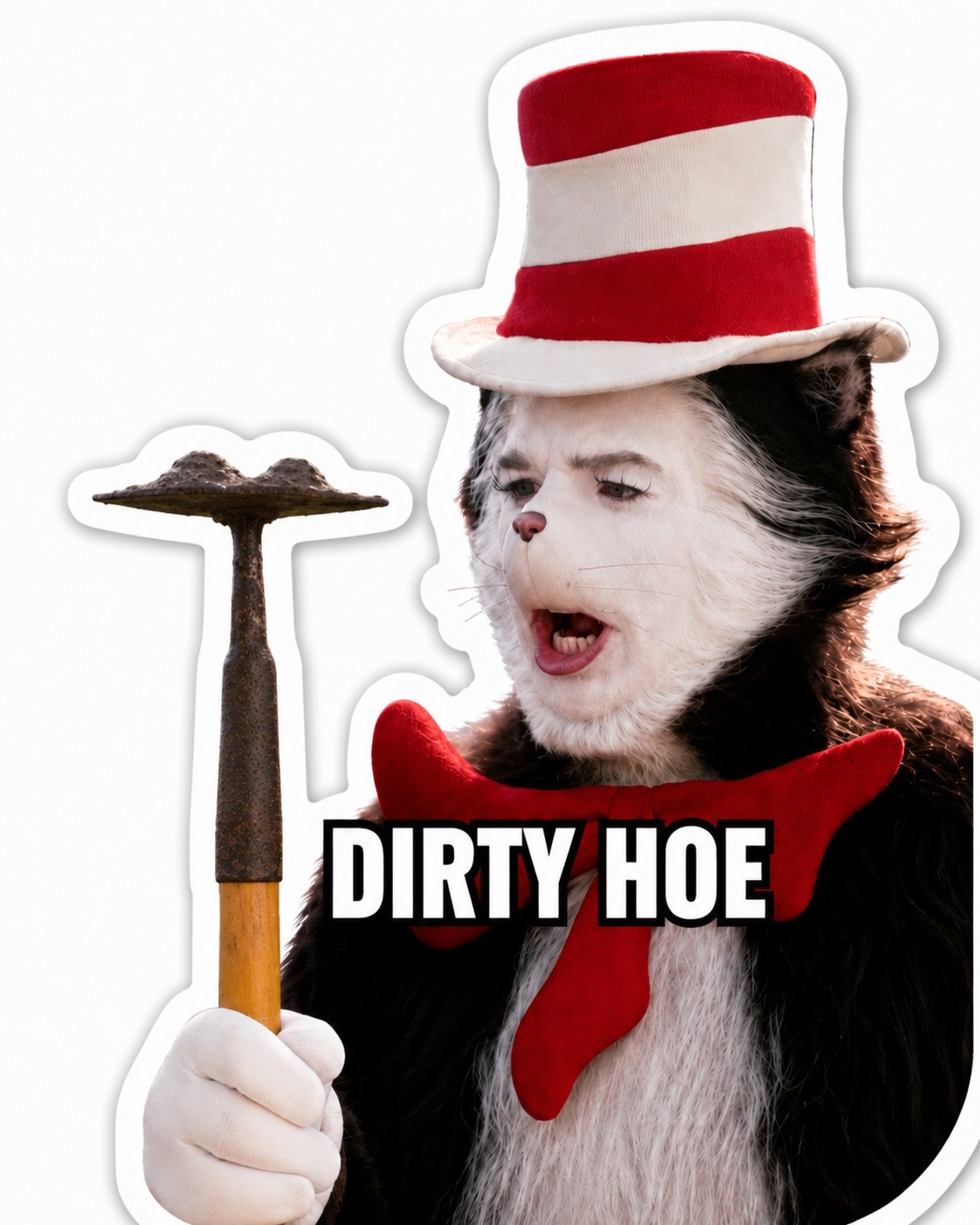 Dirty Hoe Sticker