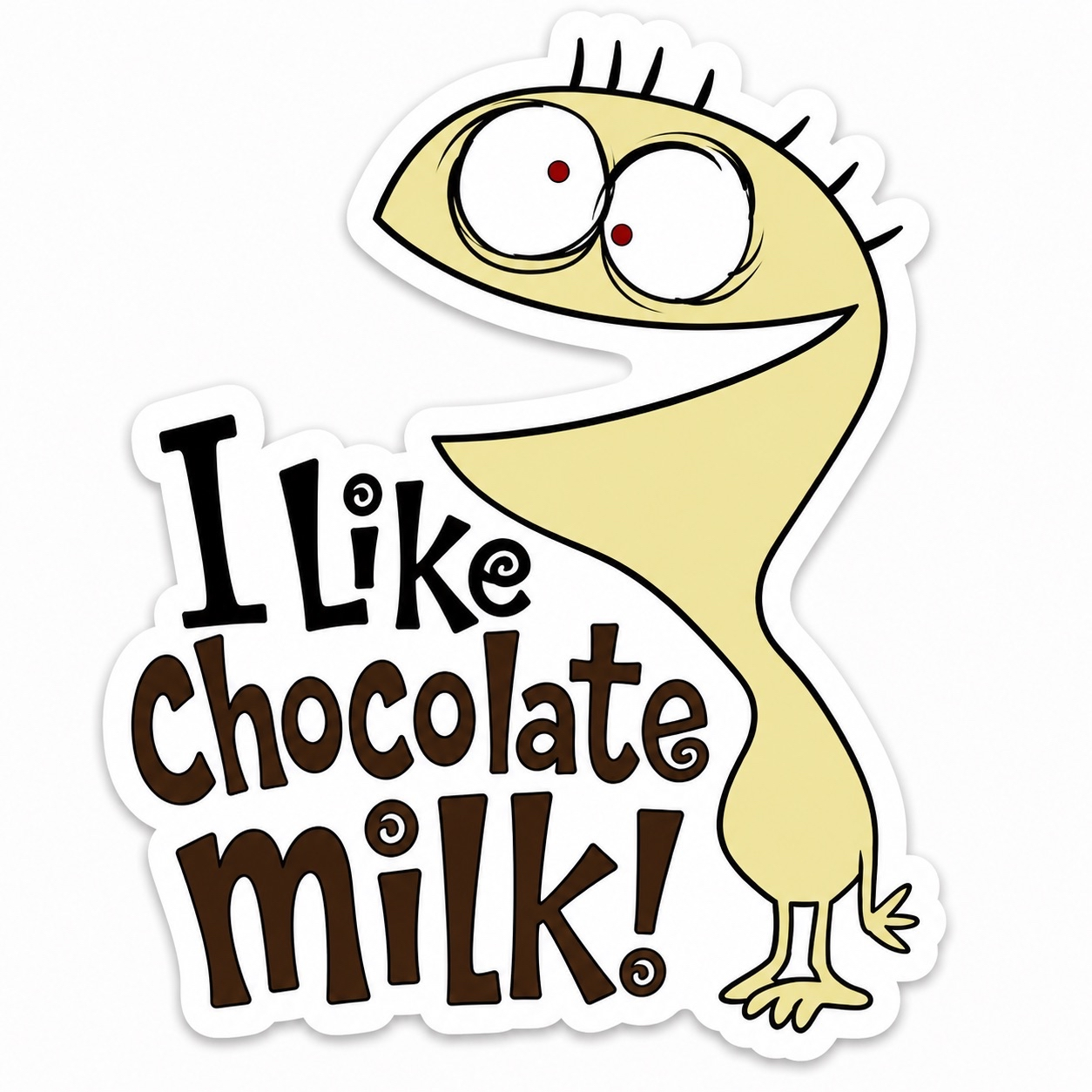 I Like Chocolate Milk Sticker