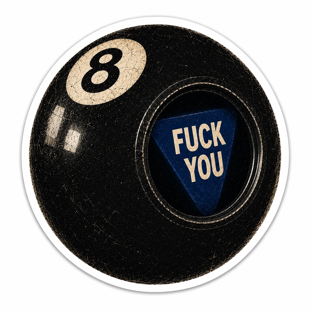 Fuck You 8 Ball Sticker
