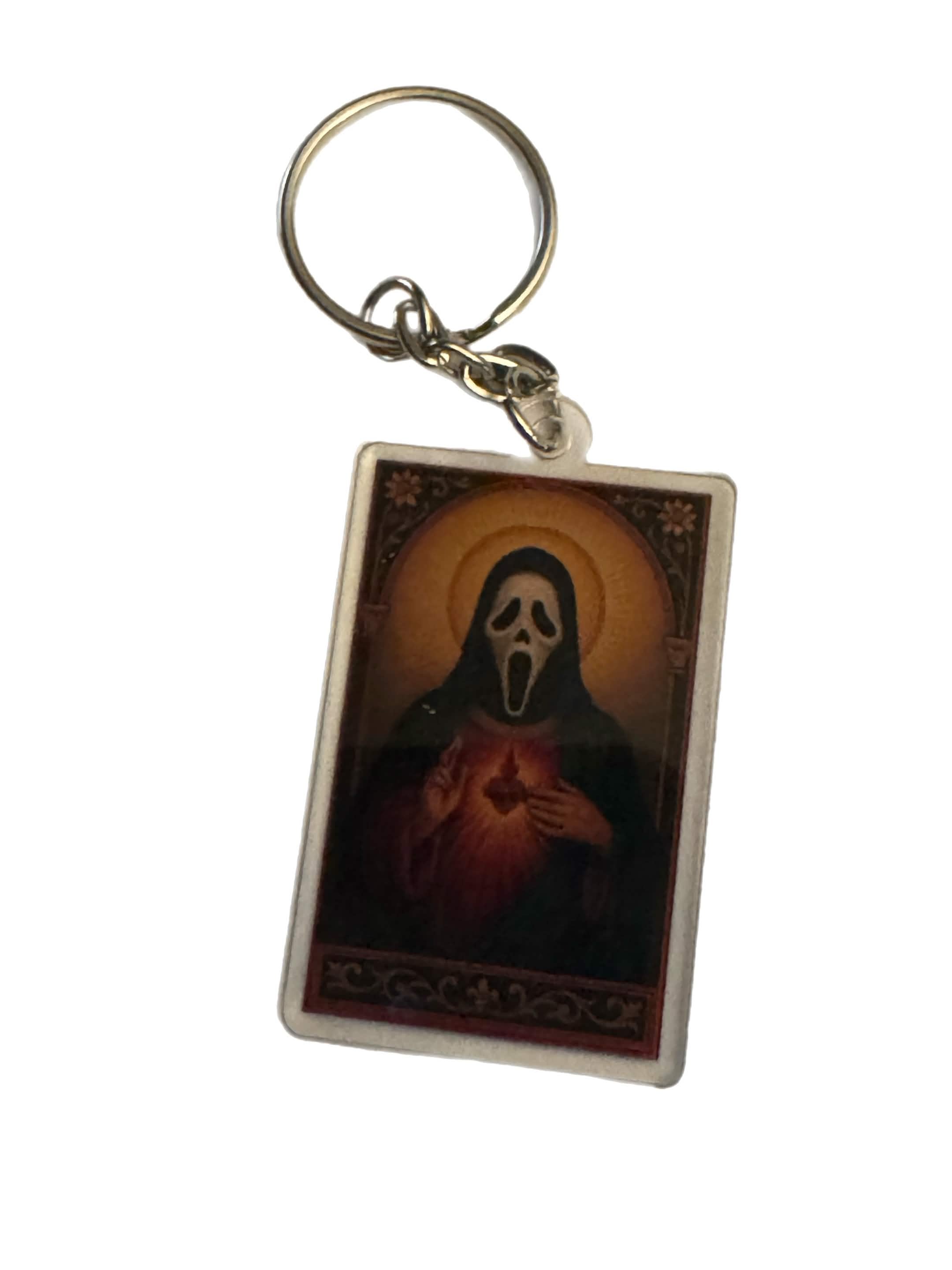 ghost face keychain