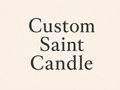 custom saint candle