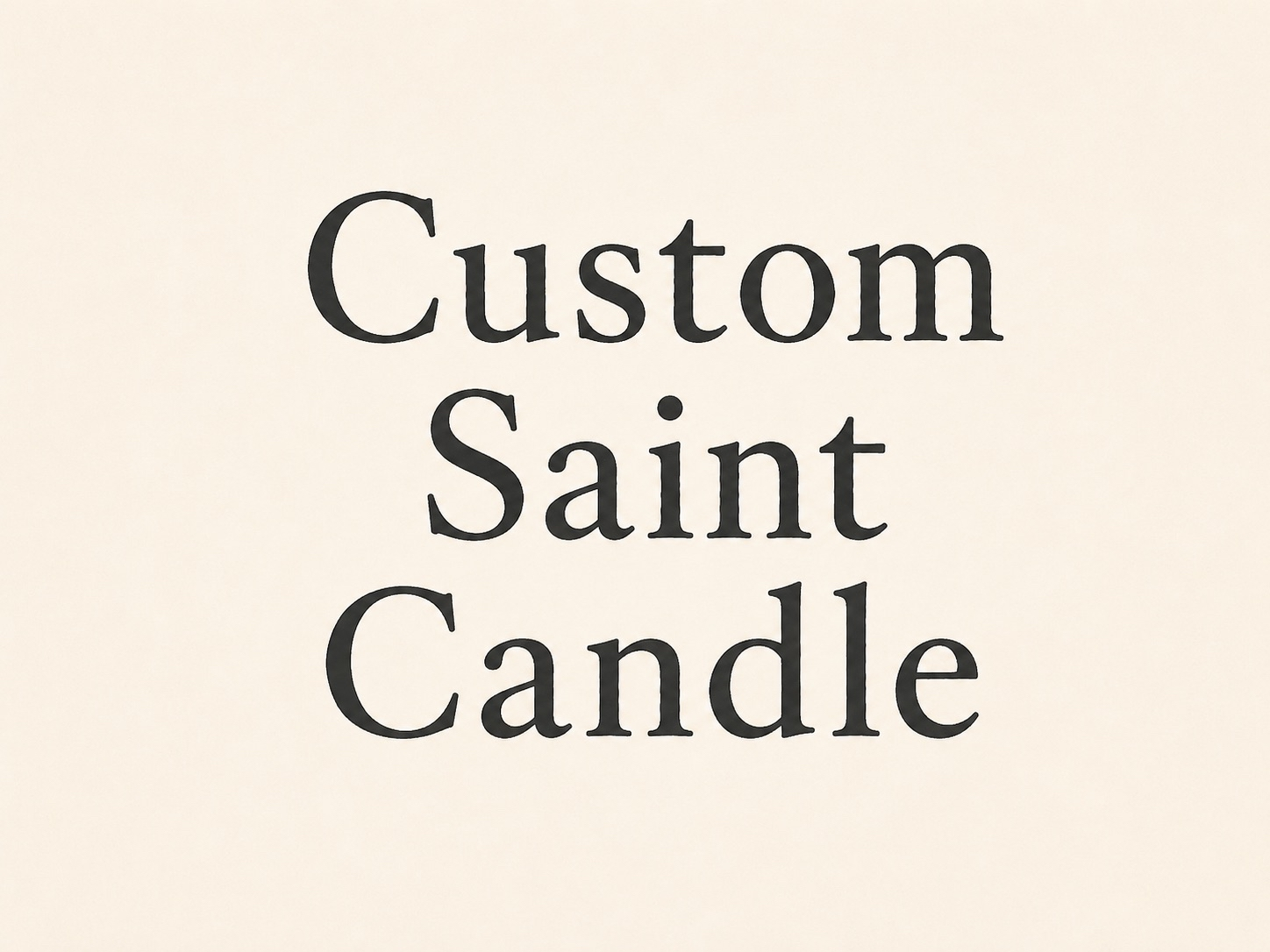 custom saint candle