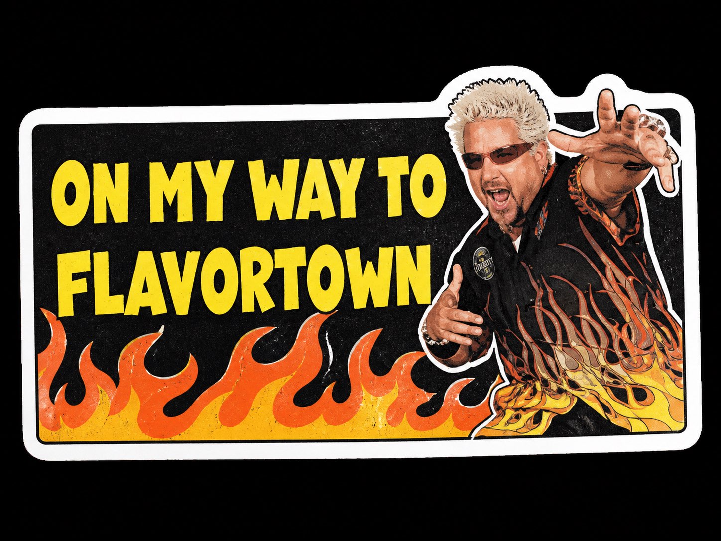 Flavor Town Bumper Sticker